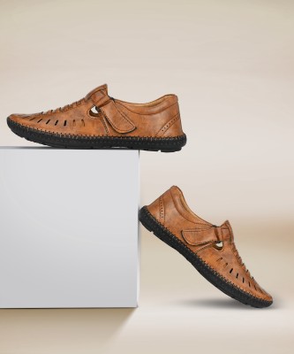 Bucik BCK10102 Lightweight Comfort Summer Trendy Premium Stylish Men Tan Sandals