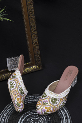 Opive Fashion Hub Women Heels(Off White , 8)