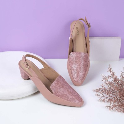 MOCHI Women Heels(Pink , 8)