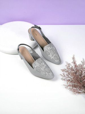 MOCHI Women Heels(Grey , 4)
