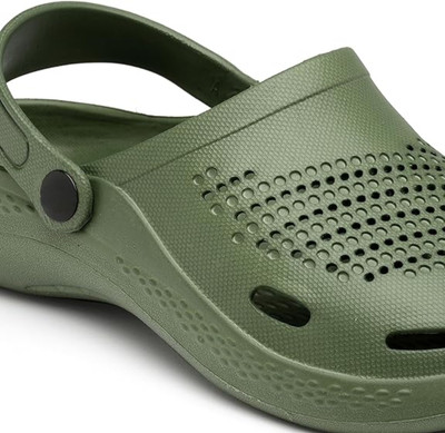 ZIERA Men Clogs(Olive , 7)