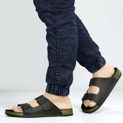 PILADO Men Sandals(Black , 10)
