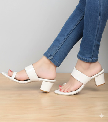 Profit Gainer Women Heels(White , 8)