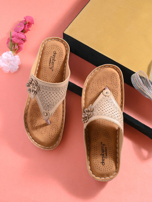 Dressberry Women Flats(Beige , 7)