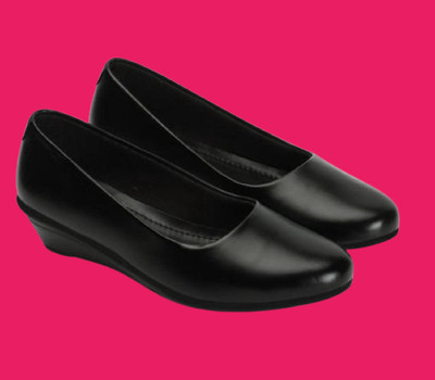 SHIPEE Women Heels(Black , 5)