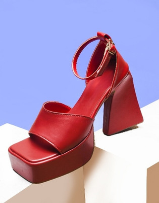 KILLER Women Heels(Red , 6)