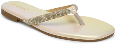 Dressberry Women Flats(Gold , 4)