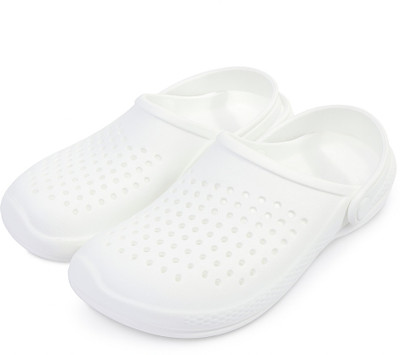 COMFORT PLUS Men Clogs(White , 9)