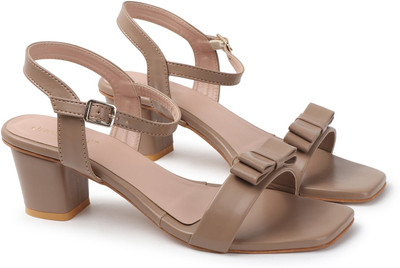 Dressberry Women Heels(Beige , 3)