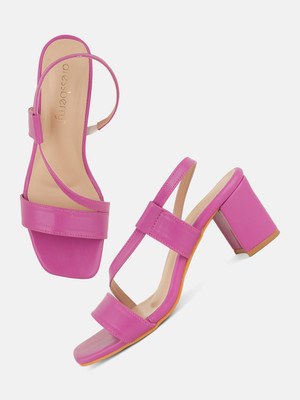 Dressberry Women Heels(Pink , 6)