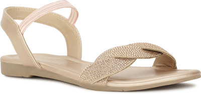 Bata Women Flats(Gold , 3)
