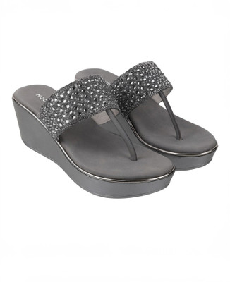 MOCHI Women Heels(Grey , 6)