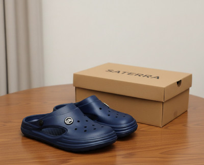 SATERRA Men Sandals(Navy , 10)