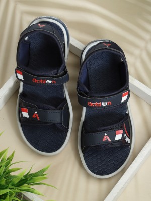 action PHY 561 Comfortable, Ourdoor, Stylish Men Navy, Red Sports Sandals