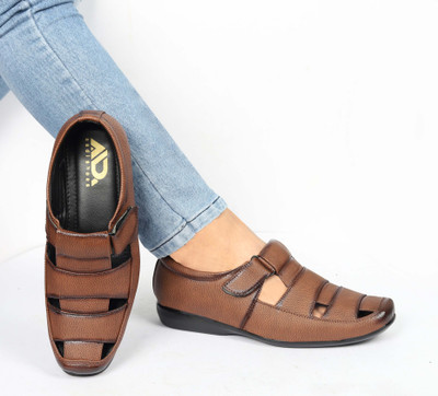 aadi Men Sandals(Tan , 6)