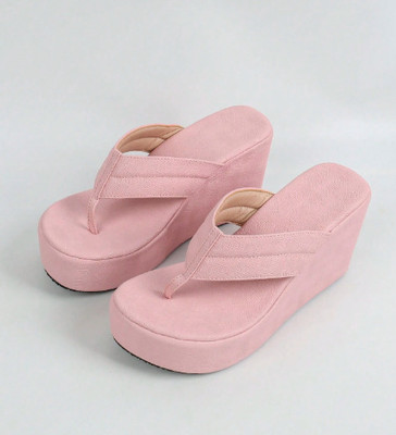 Gloglamp Women Wedges(Pink , 2)