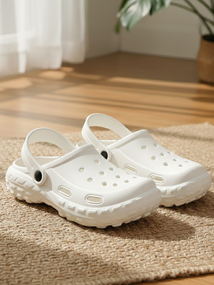 ZIERA Men Clogs(White , 11)