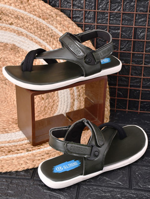 G L Trend Men Sandals(Olive , 9)