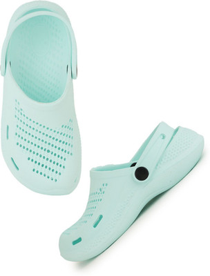 ZIERA Women Clogs(Green , 5)