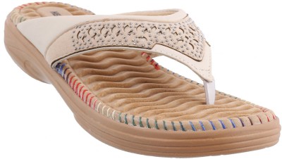 HealthFit Women Flats(Off White , 7)