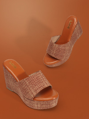 LAVIE Women Heels(Tan , 7)