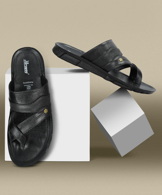 Paragon PUK2237G Smart Casual Trendy Easy Wear Modern Slippers Men Sandals(Black , 7)