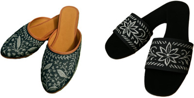 Dualstep Women Flats(Black, Black , 7)