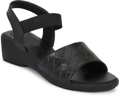 DOZFEET Women Wedges(Black , 6)