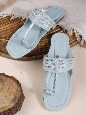 Hitway Women Flats(Blue , 4)