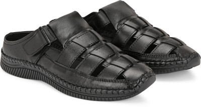 GUTA Men Sandals(Black , 9)