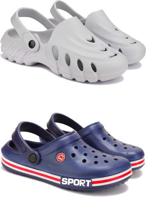 DRACKFOOT Men Sandals(Blue, Grey , 8)