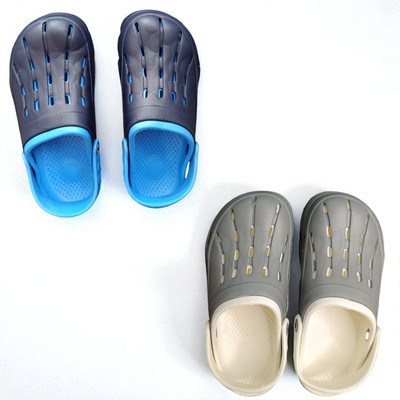 Monrav Men Clogs(Blue, Grey , 9)
