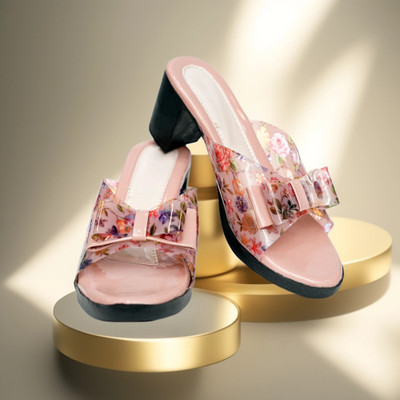 Dream Makers Women Heels(Pink , 6)