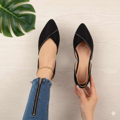 RuWin FASHION Women Bellies(Black , 3)