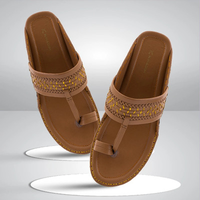 Khadim's Men Sandals(Brown , 9)