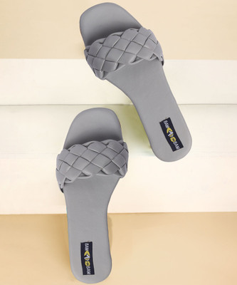 Bambam Women Flats(Grey , 8)