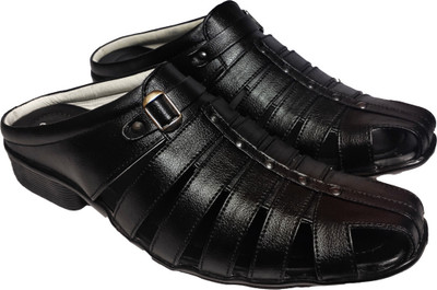 RURAL CRAFT Men Sandals(Black , 7.5)