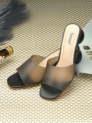 KARADDI Women Flats(Black , 8)