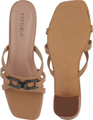 CORSICA Women Heels(Beige , 4)