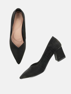 CHEMISTRY Women Heels(Black , 3)