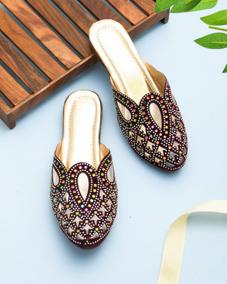Gerief Women Flats(Maroon , 7)