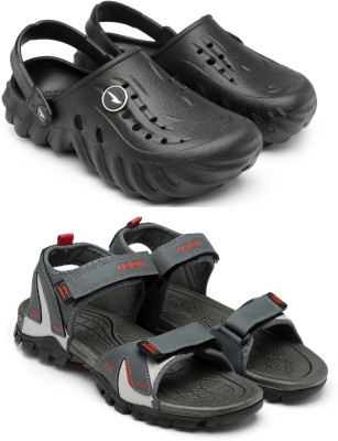 asian Men Sports Sandals(Black , 8)