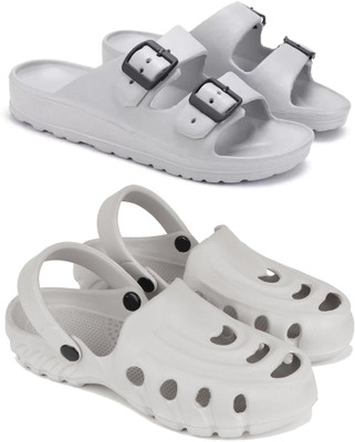 DRACKFOOT Men Slides(Grey , 9)