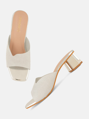 Dressberry Women Heels(Silver , 7)