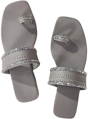 JINDAL ENTERPRISES Women Flats(Grey , 7)