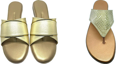 PGSPSOFT Women Casual(Beige, Gold , 5)