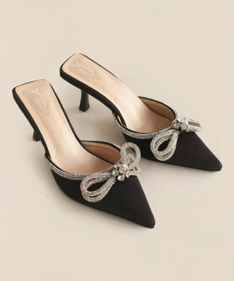 SHOETOPIA Women Heels(Black , 7)