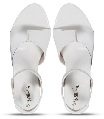 White Fashion Women Heels(White , 8)