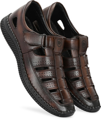 AMICO Men Sandals(Brown , 10)
