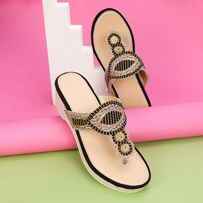 BKRT Women Wedges(Copper , 6)